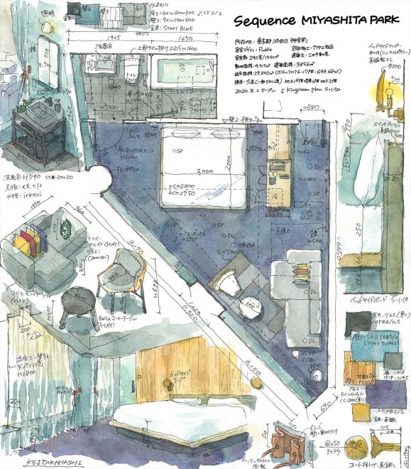 職業病 ホテルや家電 ケーキまで設計図に起こしてしまう一級建築士の 間取り愛 寸法で物の差異がよくわかる Oricon News