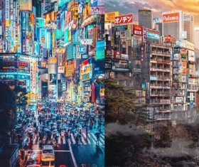 �p�ЂƓs�s�����݂����A�[�g�ʐ^�A�\�������g���Ȍ������h�ɋ����̐�