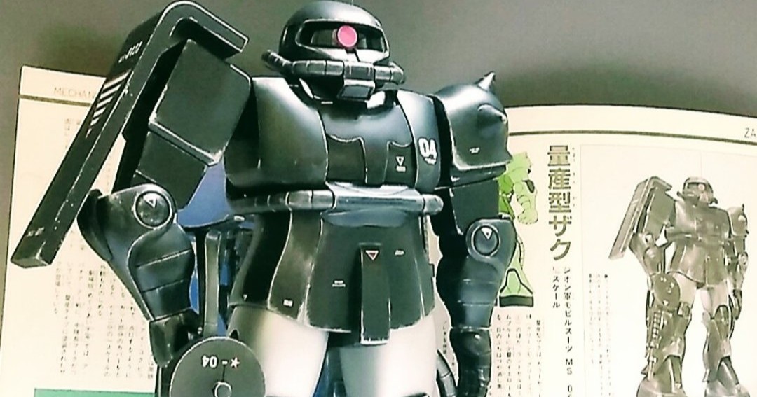 ガンプラ 完成品 旧キット 1/60ザク リアルタイプザク 大河原邦男 電飾