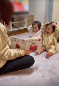 ��D���ȃ}�}�̊G�{�ǂ݁A1�Αo�q�̑��҂�����Ȕ����ɔ���