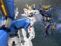 『水星の魔女』に“助っ人”ユニコーンとバンシィがまさかの登場…“第23話の悲劇”を阻止？「ガンダム好きの思いをガンプラで形に」