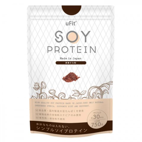 【プロテインレビュー】：uFit Soy Protein（黒糖きな粉）