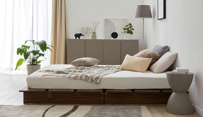 LOWYAソファベッド クッション付き おしゃれで人気のソファベッド