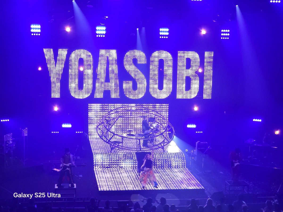 ライブ中の様子(Samsung Galaxy S25 Ultraで撮影)