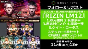 �������I���߂łƂ��������܂����uRIZIN LANDMARK 12�v�X�e�b�J�[5���Z�b�g