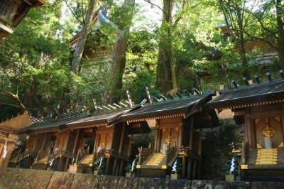 天川村 人気 神社 黒い服