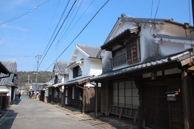伝統的街並み (美々津)額装済み 宮崎DEEPな街歩き 日向市美々津町 江戸時代の街並みに感動！重要