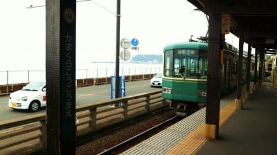 江ノ電 江ノ電鎌倉高校前駅 江ノ島 ジオラマ ミニチュア 萎び