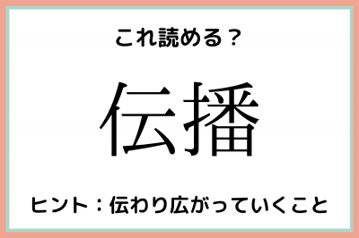 伝播 ってなんだっけ 大人なら知っておきたい 漢字の読み方 4選 Eltha エルザ