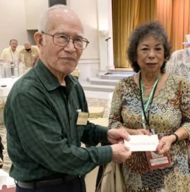 yEn/EszHouston Okinawa Kenjinkai  Donates 130,000 yen to the 32nd Army Underground Command Shelter Preservation Association. Sympathizing with the Inheritance of the Battle of Okinawa