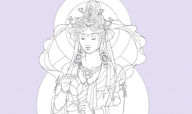 左手に蓮の花を持つ 聖観音菩薩 坐像 仏教美術 仏像 仏像 聖観音菩薩 15cm