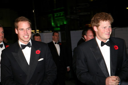 サムネイル 英国王室のウイリアム王子（左）とヘンリー王子　