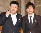 NHKお笑い新番組『笑・神・降・臨』の取材会に出席したインパルス（左から）堤下敦、板倉俊之　