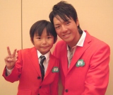 トヨタの新CMで初共演した、(左から)加藤清史郎と石川遼選手 