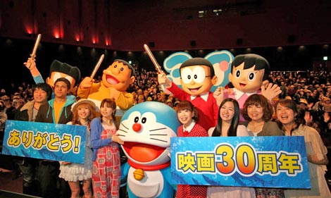 映画 ドラえもん 30周年記念作品が公開 40周年 50周年も作り続けたい Oricon News