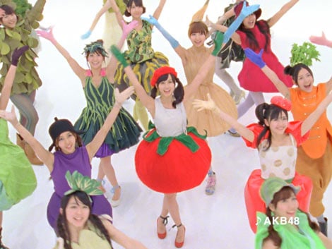 Akb48選抜メンバー25人 キュートな 野菜衣装 でcm出演 Oricon News