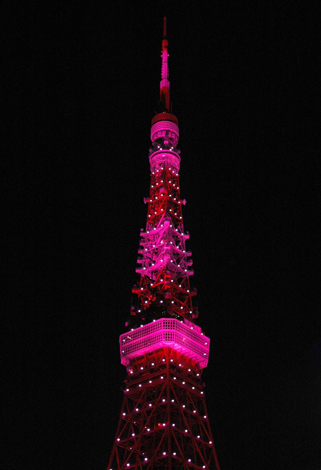 画像 写真 ピンクリボン運動 で東京タワーがピンク色に 2枚目 Oricon News