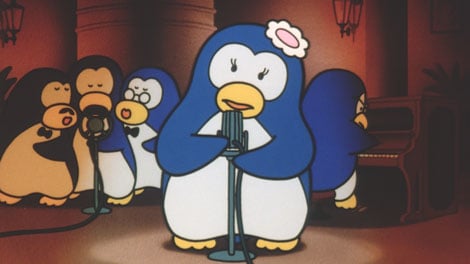 27年ぶりに復活！ ペンギンの表情も可愛らしい当時の映像を使った『ボス ホットシルキーブラック』（サントリー）新CM　（C）TODA＆HIKONE／HORIPRO　