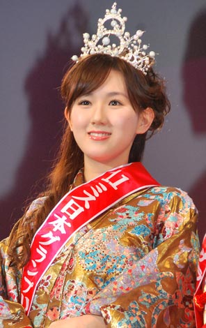 『2011年度ミス日本』グランプリに選ばれた、慶應義塾大学の谷中麻里衣さん　（C）ORICON DD inc.　