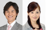 新番組『南原清隆のお昼ナンです。（仮）』の新MC（左から）南原清隆、水卜麻美アナウンサー　（ｃ）日本テレビ　