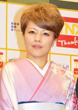 映画『篤姫ナンバー1』の制作記者発表会に出席した中澤裕子　