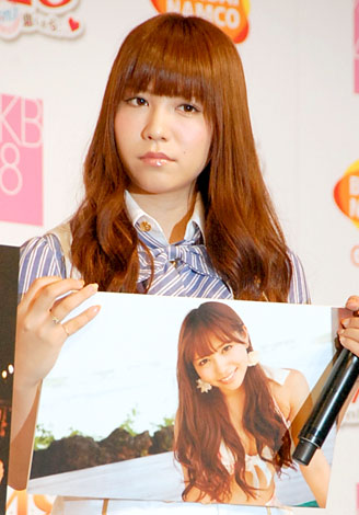 AKB48の恋愛妄想ゲームの第2弾『AKB1/48 アイドルとグアムで恋したら…』の制作発表会に出席した河西智美　（C）ORICON DD inc.　