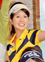 DVD『フジテレビ女性アナウンサー みんなでゴルフ2』の発売記念イベントに登場した遠藤玲子アナウンサー