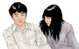 漫画家・古谷実氏が映画版『ヒミズ』のために描き下ろしたオリジナルイラスト　（C）2011「ヒミズ」フィルムパートナーズ 