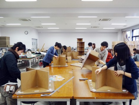 大工大の学生 段ボール家具で復興支援 今できる支援をしたい Oricon News