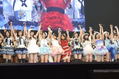 SKE48総勢80人で「仲間の歌」を大合唱して日本ガイシホール2日間3公演を締めくくった（C）AKS 