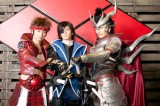 実写TVドラマ『戦国BASARA』に出演する（左から）武田航平、林遣都、GACKT 
