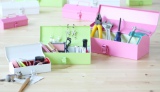 全8色が展開されるカラフルな工具箱『cotetsu（コテツ）』　工具品のほか、メイク道具や日用品を入れても楽しみが広がりそう 