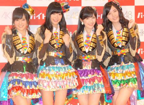 AKB48の37枚目シングルタイトルは「心のプラカード」　（写真左から山本彩、指原莉乃、渡辺麻友、松井珠理奈）　（C）ORICON NewS inc. 