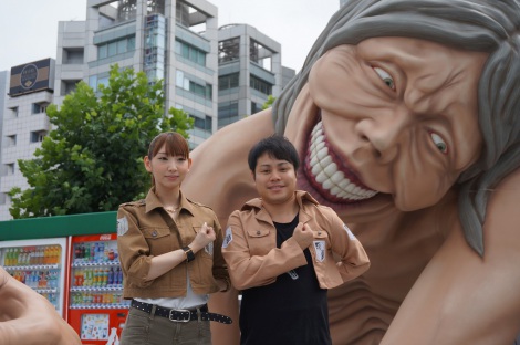 ノンスタ井上 雑なコスプレはネットが荒れる 進撃の巨人 リアル脱出ゲーム 遊園地兵団 団長に就任 Oricon News