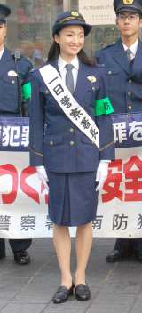 大阪・南警察署の一日警察署長に任命された野々すみ花 （C）ORICON NewS inc. 