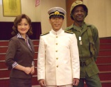 舞台『海に響く軍靴』制作発表会に出席した（左から）島田歌穂、HIDEBOH、Tamango （C）ORICON NewS inc. 