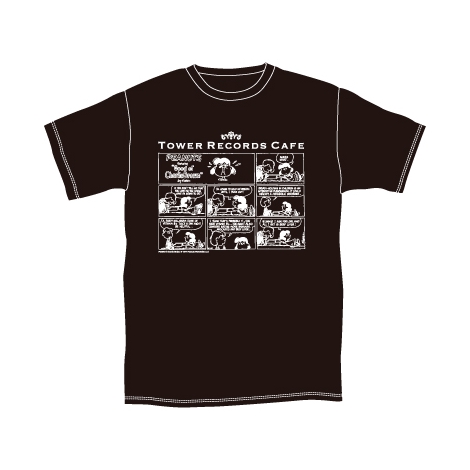 wXk[s[ ~ TOWER RECORDS CAFE T-shirt 2015(ubN)x(Ŕi:3000~) (C)2015 Peanuts Worldwide LLC www.snoopy.co.jp 