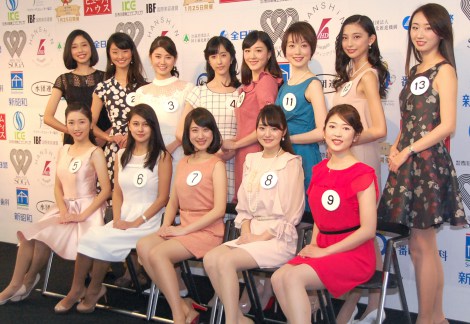 画像 写真 ミス日本 最終候補者13名お披露目 おりも政夫長女 リベンジしたい 2枚目 Oricon News