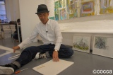 11月、ニューヨークで海外初めての個展を開催した木梨憲武(画像=『木梨の絵は世界へ!53歳新人画家のNY奮闘記』番組カット) 