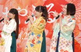 映画『ちはやふる』ひなまつり前夜祭女子会イベントに出席したPerfume(かしゆか、あ〜ちゃん、のっち)が「Perfumeです」 (C)ORICON NewS inc. 