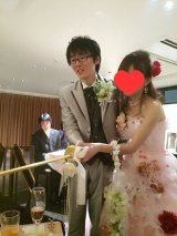 大阪市内で結婚式を行ったスーパーマラドーナの田中一彦 