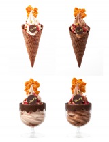 チョコレートブランド「リンツ」初の春夏限定ソフトクリーム『リンツ ソフトクリーム ショコラ フランボワーズ』 
