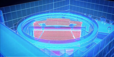 「360°シアター StageAround TOKYO」客席全体イメージCG 
