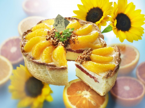 「パブロ」8月の季節限定タルトは『たっぷりオレンジのチーズタルト』 