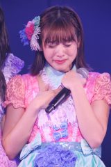 最初で最後のAKB48劇場凱旋公演で涙する仲川遥香（C）JKT48 Project 