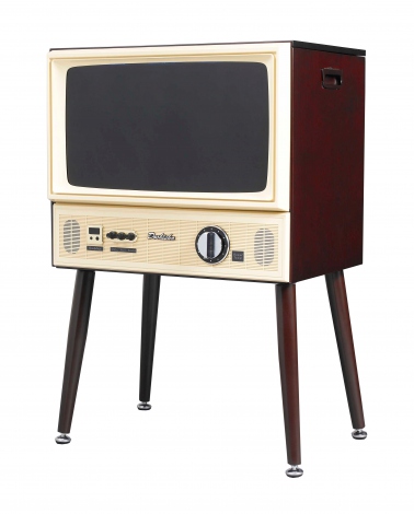 1970年代のブラウン管テレビをデザインモチーフにした『20型3波液晶テレビ』（オープン価格） 