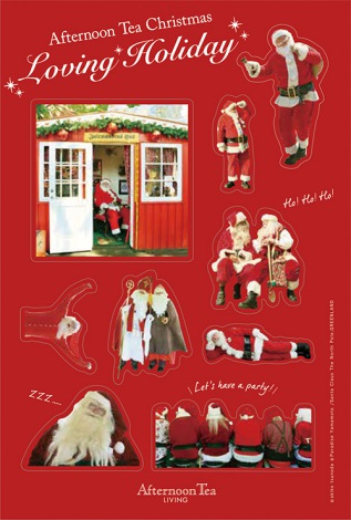 Afternoon Tea LIVINGのクリスマス企画では、店頭にフォトパネルを用意し、SNSに特定のハッシュタグをつけて写真を投稿したら非売品シールがもらえるキャンペーン 