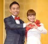 来年1月29日結婚を発表した(左から)長友佑都、平愛梨 (C)ORICON NewS inc. 