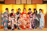SKE48の新成人メンバー (左から)鎌田菜月、石田安奈、古畑奈和、松井珠理奈、二村春香、東李苑、青木詩織 (C)AKS 