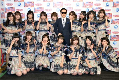 新衣装で『ミュージックステーション ウルトラFES 2017』に出演するAKB48 (C)ORICON NewS inc. 